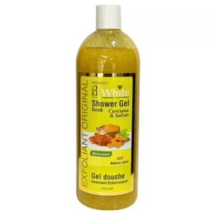 B WHITE Gel Douche Blanc Gommage Curcuma & Safran Gel Douche 970ml
