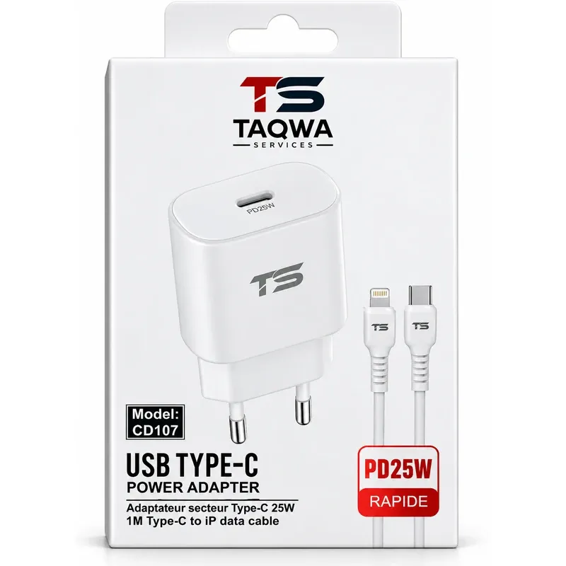 Chargeur complet - Adaptateur USBA to Type C