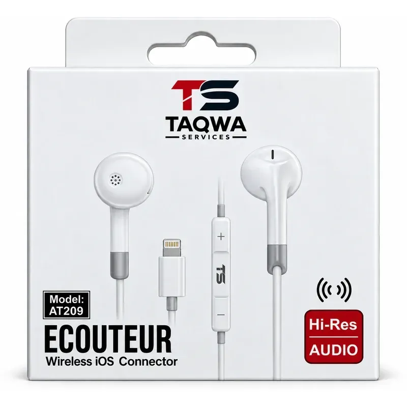 Ecouteur filaire pour IOS , type Lithning