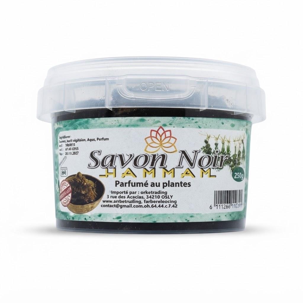 Savon noir parfumé au plantes