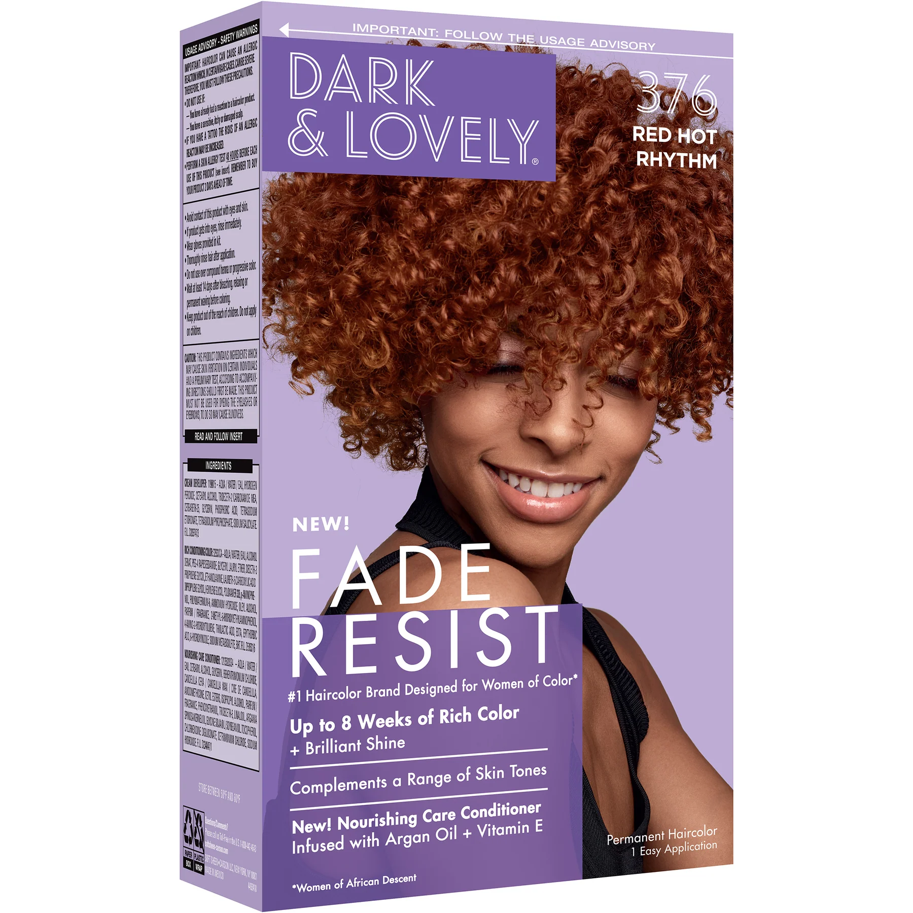 Coloration 372 noir naturel - Red Hot Rhythm  - 376
