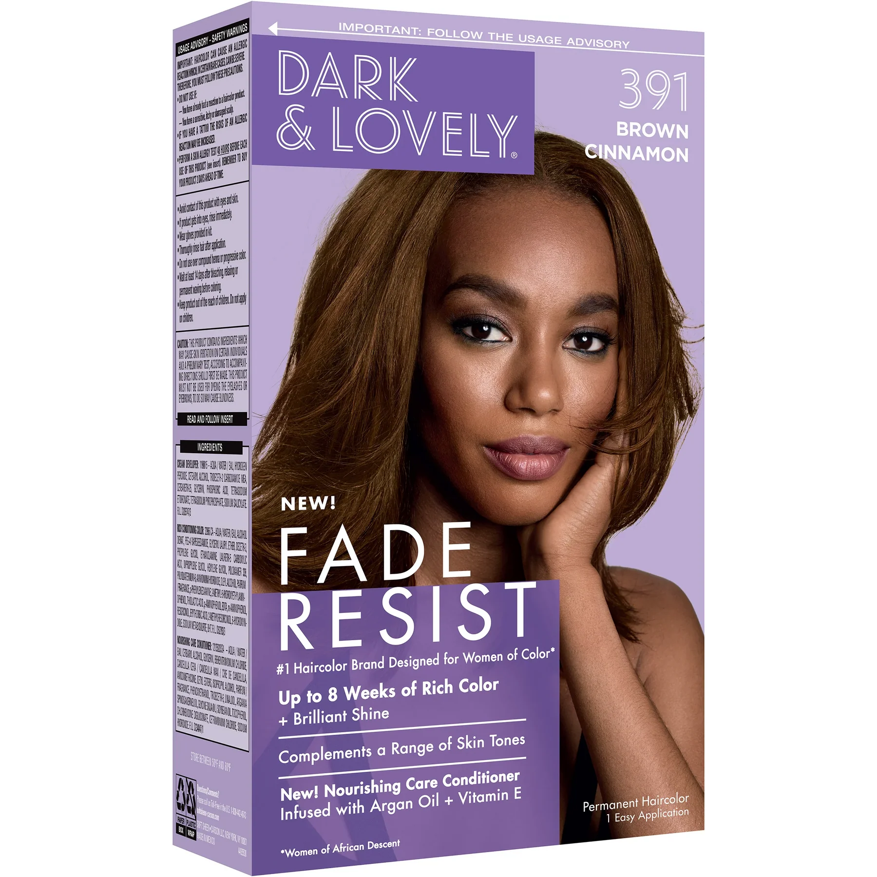 Coloration 372 noir naturel - Brown Cinnamon - 391